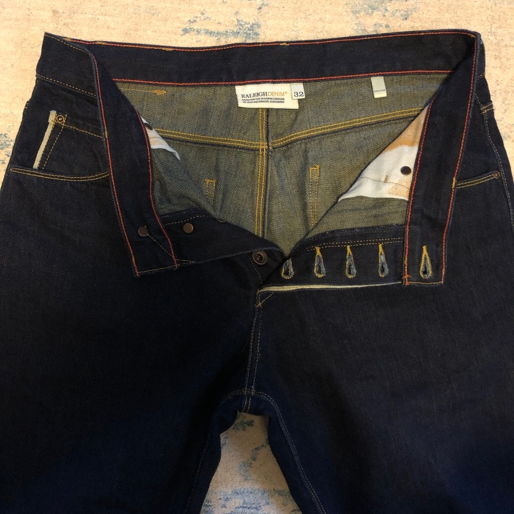 Raleigh Denim Graham White Oak Cone Mills Selvedge Men’s Jeans